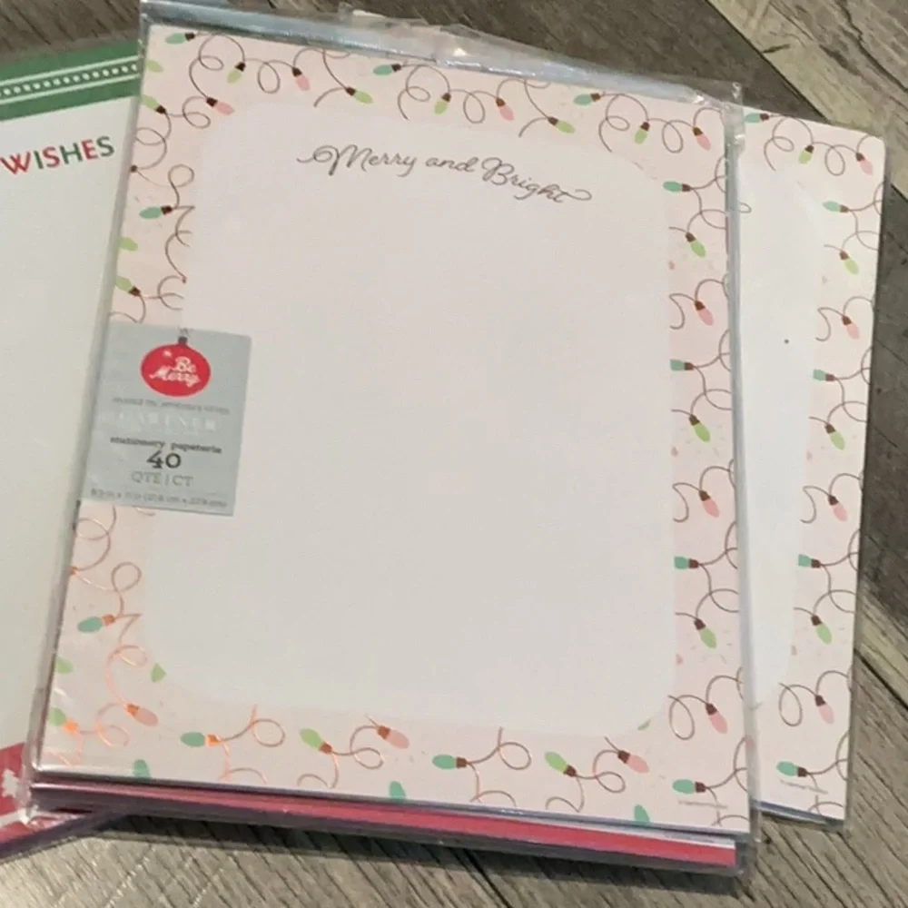 New 4 pack Gartner Studios Christmas holiday Christmas stationery 240 total
